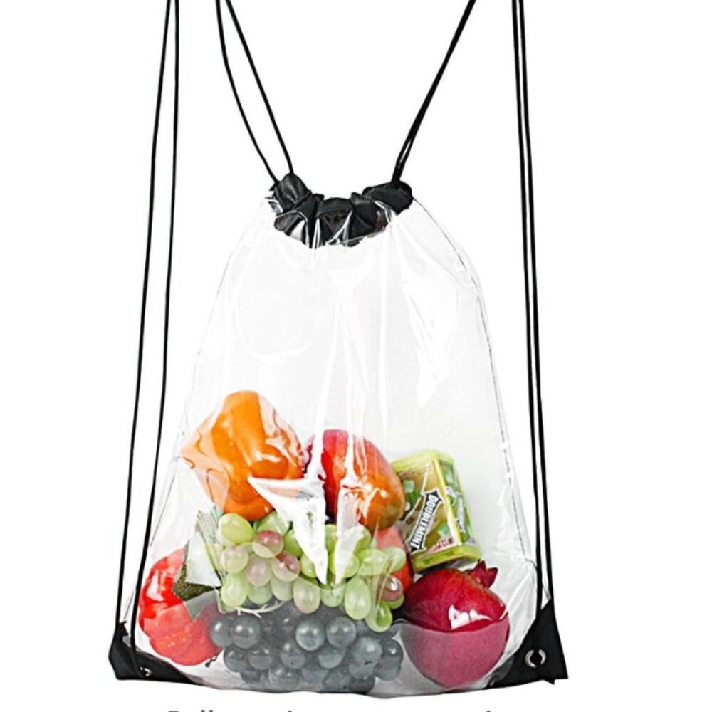 Clear Backpack And Clear Drawstring Bag (Includes… - image 6
